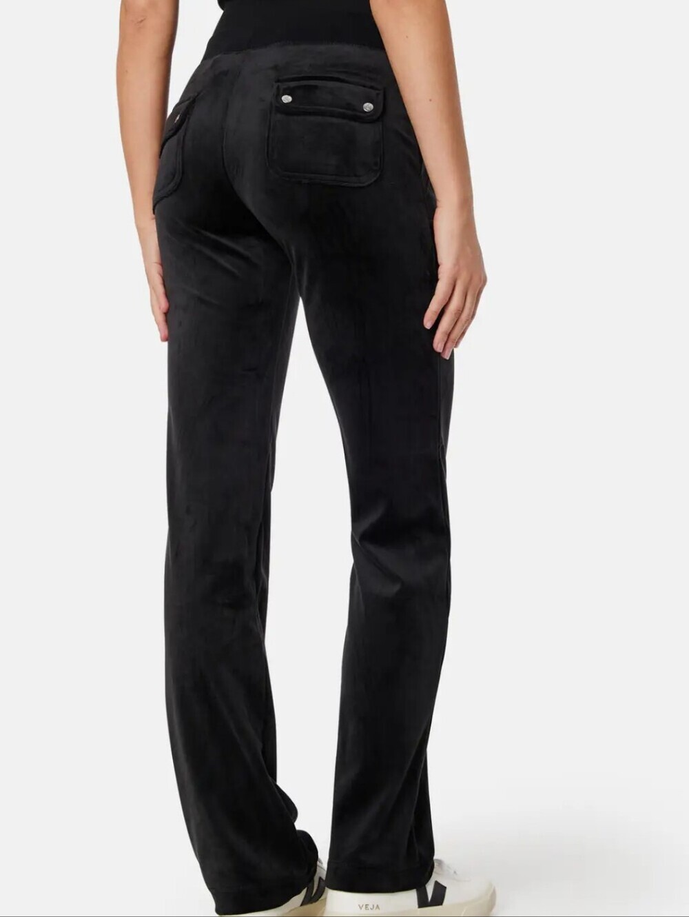 Juicy Couture Classic Velour Del Ray Pant In Black Size S Rare - Picture 2 of 7